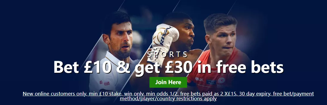 Join William Hill to get welcome bonus